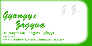 gyongyi zagyva business card