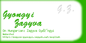gyongyi zagyva business card
